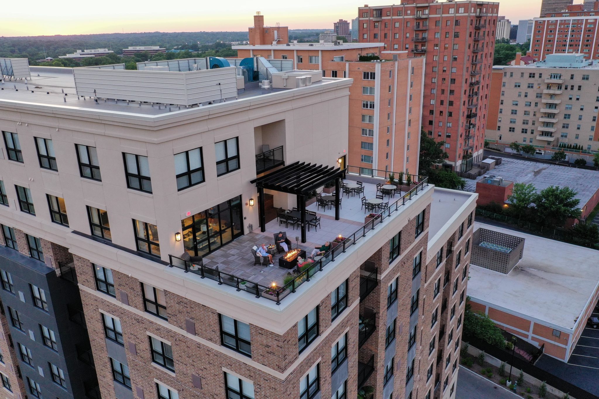 Clarendale Clayton senior living rooftop